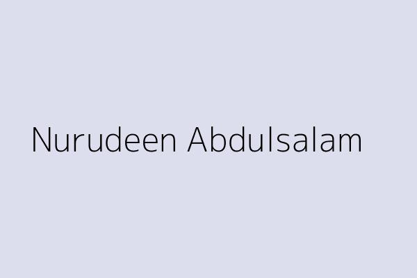 Nurudeen Abdulsalam